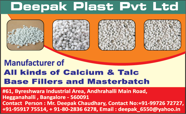 Calcium Fillers, Talc Base Fillers, Masterbatches, Master Batches