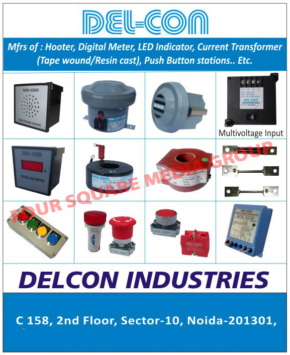 Hooters, Digital Meters, Led Indicators, Current Transformers, Tape Wound Current Transformers, Resin Cast Current Transformers, Push Button Stations