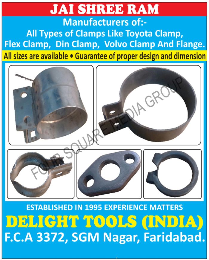 Clamps, Flex Clamps, Din Clamps, Flanges