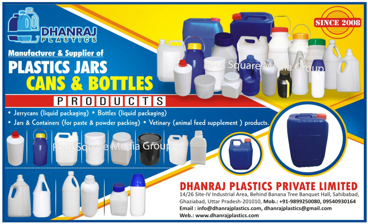 Plastic Jars, Cans, Bottles, Pharmaceutical HM Jars, Chemical HM Jars, Animal Feed Supplement HM Jars, Pharmaceutical HDPE Jars, Chemical HDPE Jars, Animal Supplement HDPE Jars, Pharmaceutical Jerry Cans, Chemical Jerry Cans, Animal Feed Suppliment Jerry Cans, Pharmaceutical Containers, Pharmaceutical Bottles, Chemical Containers, Chemical Bottles, Animal Feed Supplement Containers, Animal Feed Supplement Bottles, Sizes 100ML to 20Liter, Powder Packing Jars, Powder Packing Containers, Paste Packing Jars, Paste Packing Containers, Liquid Packaging Bottles, Liquid Packaging Jerry Cans