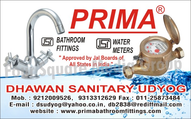 Bathroom Fittings, Water Meters