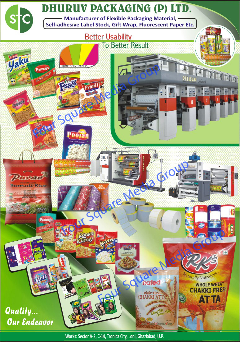 Flexible Packaging, Self Adhesive Label Stocks, Fluorescent Paper, Gift Wrap Papers