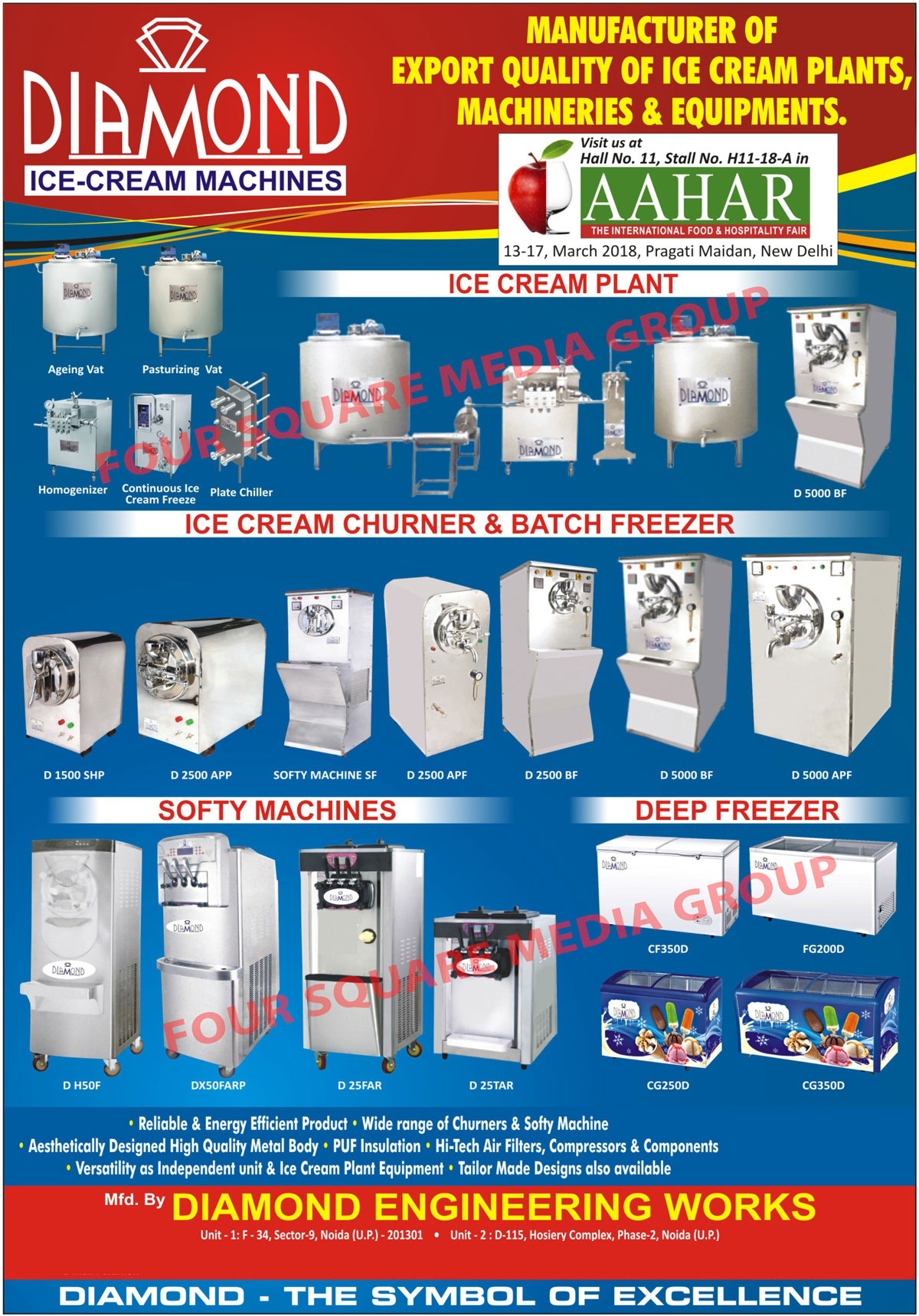 Softy Machines, Homogenizers, Continous Ice Cream Freezer, Churners, Softy Ice Cream Machines, Beater Fans, Wrought Iron, Candle Stand, Metal Handicrafts, Continuous Ice Cream Freezer, Ice Cream Machines, Ice Cream Plants, Ice Cream Equipments