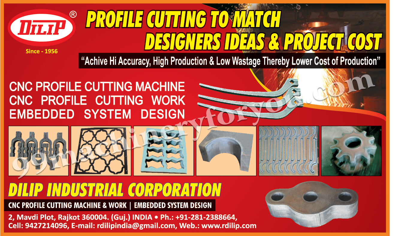 CNC Profile Cutting Machines, CNC Profile Cutting Works, Embedded System Design,CNC Profile Cutting Job Work, CNC Profile Cutting Machine