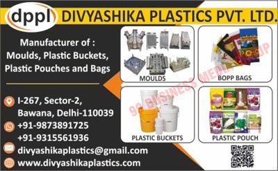 Plastic Products, Moulds, Plastic Buckets, Plastic Pouches, Plastic Bags