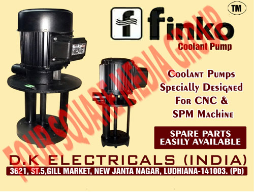 Coolant Pumps, CNC Machine Coolant Pumps, SPM Machine Coolant Pumps, CNC Machine Coolant Pump Spare Parts, SPM Machine Coolant Pump Spare Parts