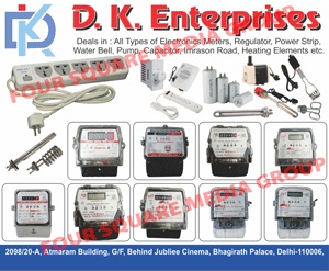 Electronics Meters, Regulators, Power Strips, Water Bells, Pumps, Capacitors, Imrason Roads, Heating Elements