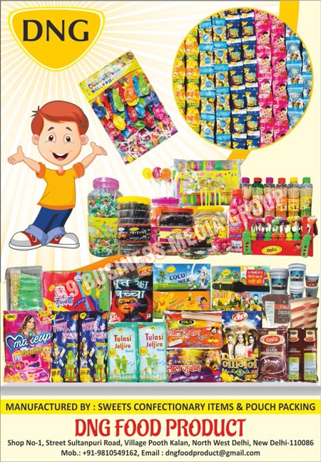 Sweet Confectionary Items, Pouch Packings, Flavoured Churans, Flavoured Lollipops, Flavored Candies, Chocolate Bars, Anardana Goli, Milk Powders, Sugar Balls, Citronix Make Up, Fresh Fruits, Jaljeera, Fruit Flavored Lollipops, Frozen Seekh Kababs, Fruit Balls, Chocolates, Toffees, Wafers