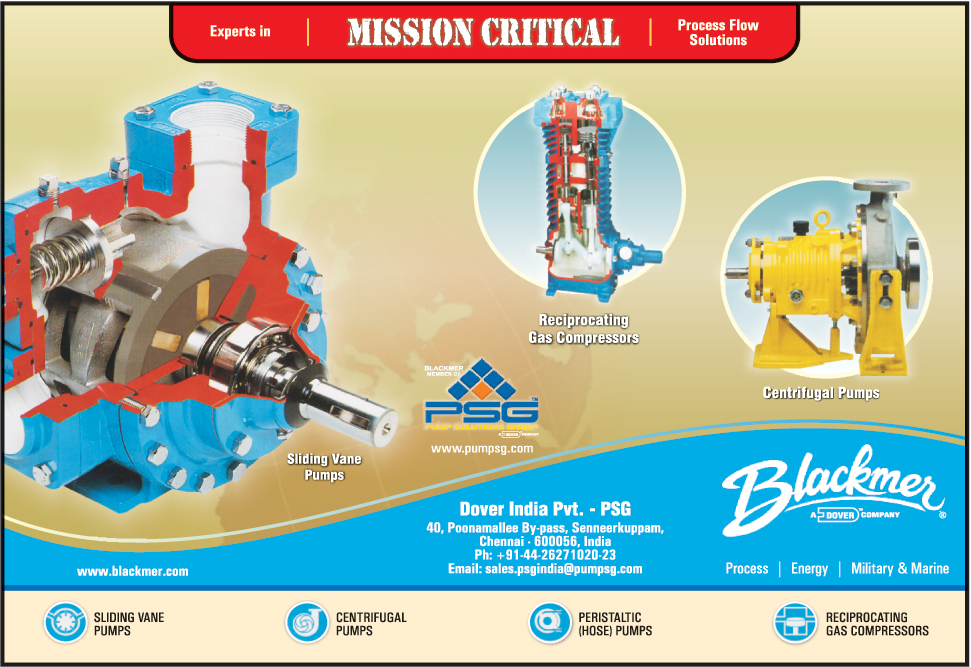 Process Flow Solutions, Sliding Vane Pumps, Reciprocating Gas Compressors, Centrifugal Pumps