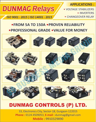 Voltage Stabilizer Relays, Inverter Relays, Changeover Relays, DC Relays, Power Relays, Voltage Stabilizers, Inverters, Changeover Switches, Horizontal Relays