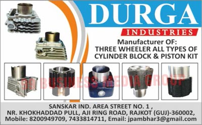 Three Wheeler Cylinder Blocks, Three Wheeler Piston Kits
