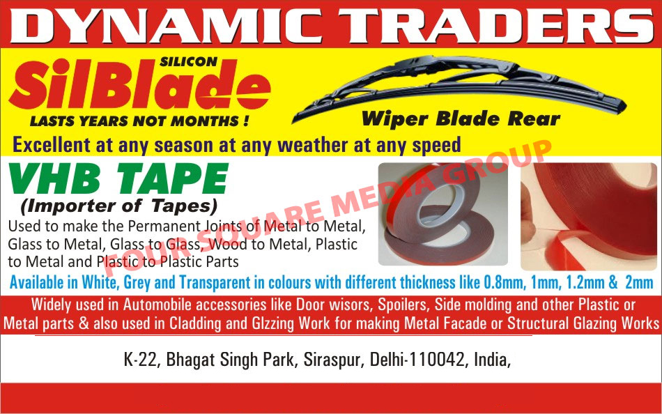 VHB Tape, Plug Wire Set, Wiper Blade Rear, Silicone Silblade