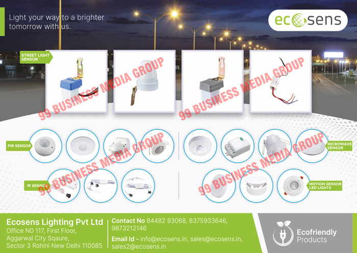 Street Light Sensors, Solar Sensor Wall Lights, Microwave Sensors, Timer Switches, PIR Sensors, IR Sensors, Motion Sensor Led Lights