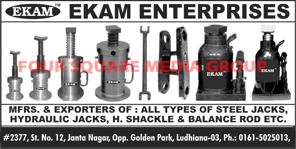 Steel Jacks, Hydraulic Jacks, Hydraulic Shackles, Balance Rods