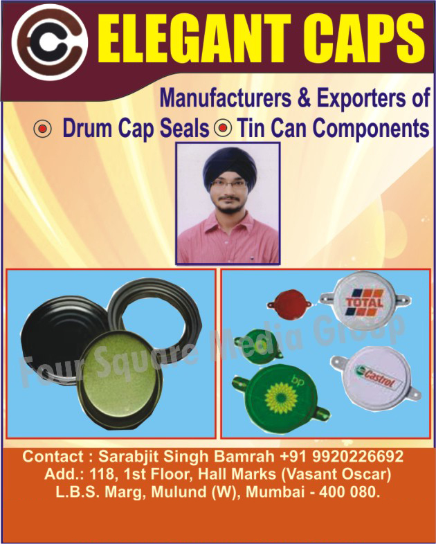 Drum Cap Seals, Tin Can Components