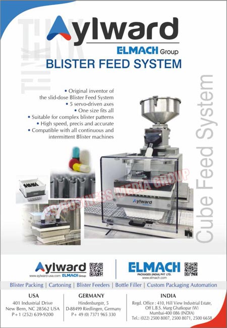 Blister Feed Systems, Blister Machines, Blister Packing Machines, Blister Packaging Machines, Cartoning Machines, Blister Feeders, Bottle Fillers, Custom Packaging Automations