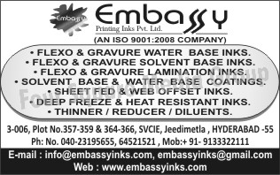 Flexo Water Base Inks, Gravure Water Base Inks, Flexo Solvent Base Inks, Gravure Solvent Based Inks, Flexo Lamination Inks, Gravure Lamination Inks, Flexo Solvent Inks, Water Base Coatings, Solvent Base Coating, Sheet Fed Inks, Web Offset Inks, Deep Freeze Inks, Heat Resistant Inks, Thinner, Reducer, Diluents