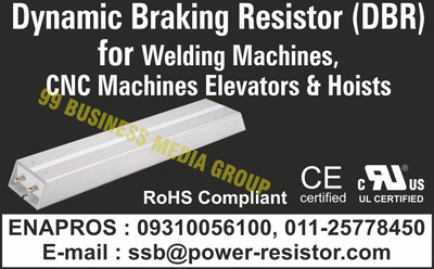 Welding Machine Dynamic Braking Resistors, CNC Machine Elevator Dynamic Braking Resistors, CNC Machine Hoists Dynamic Braking Resistors