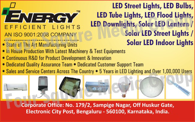 Led Lights, Led Street Lights, Led Bulbs, Led Tube Lights, Led Flood Lights, Led Down Lights, Solar Led Lanterns, Solar Led Street lights, Solar Led Indoor Lights