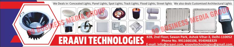 Concealed Lights, Panel Lights, Spot Lights, Track Lights, Flood Lights, Street Lights, Architectural Lights