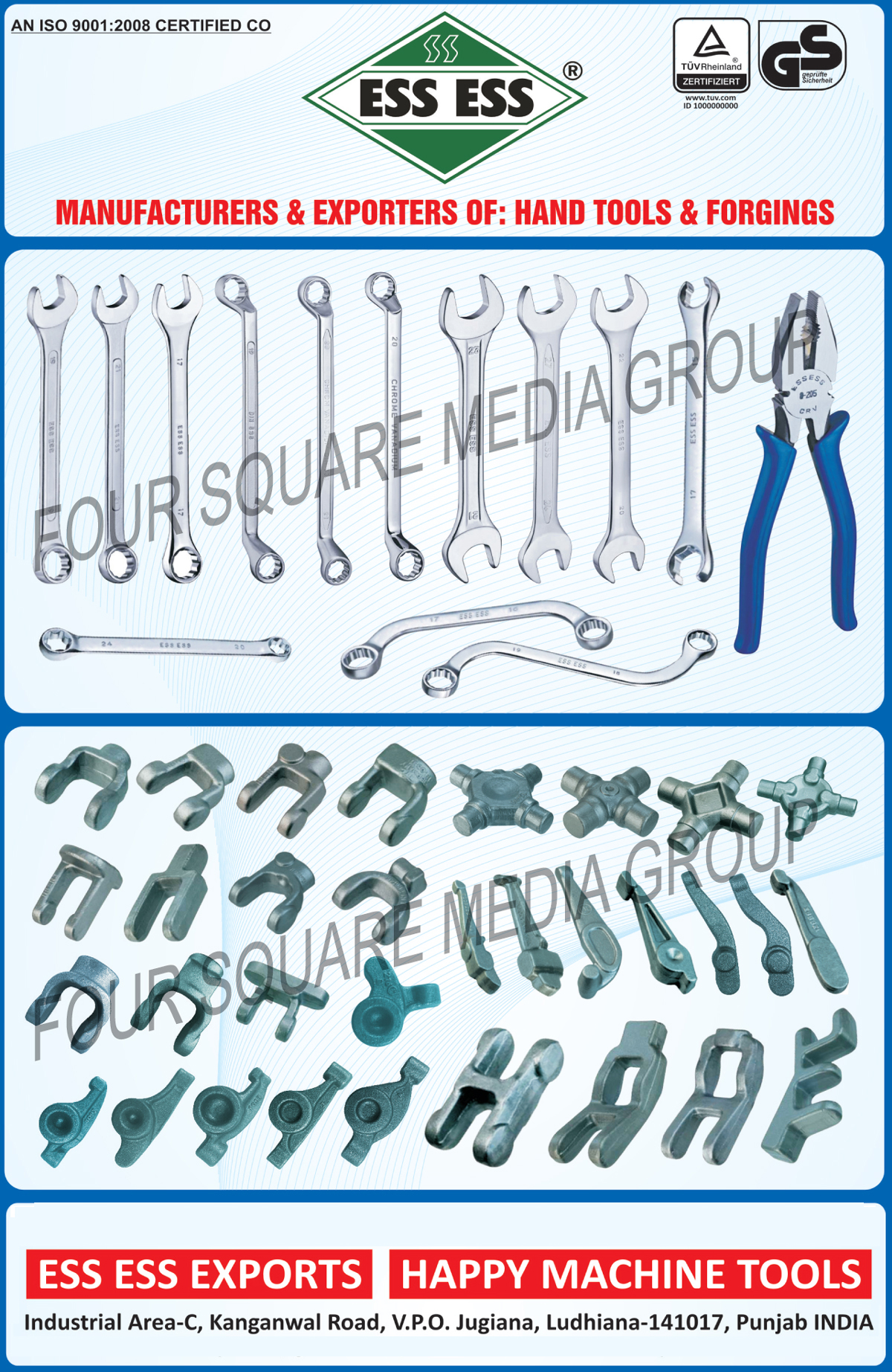 Hand Tools, Pliers, Spanners, Automotive Forgings, Ring Spanners