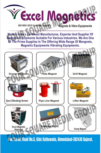 Industrial Permanent Magnetic Equipments, Rare Earth Magnets, Ferrite Magnets, Vibrator Screen, Grill Magnets, High Intensity Tripple Roll Separator, Suspended Magnets, Double Drum Separator, Magnet Plates, Rotary Magnets, Rare Earth Permanent Magnetic Equipments, Ferrite Permanent Magnetic Equipments,Vibrator Screen, Grill Magnet, Tripple Roll Seperator, Suspended Magnet, Double Drum Separator, Magnet Plate, Rottary Magnet