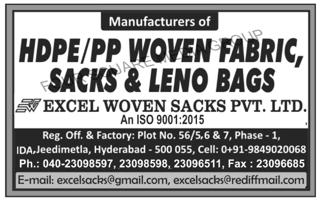 HDPE Woven Fabrics, PP Woven Fabrics, HDPE Woven Sacks, PP Woven Sacks, HDPE Leno Bags, PP Leno Bags, Leno Bags