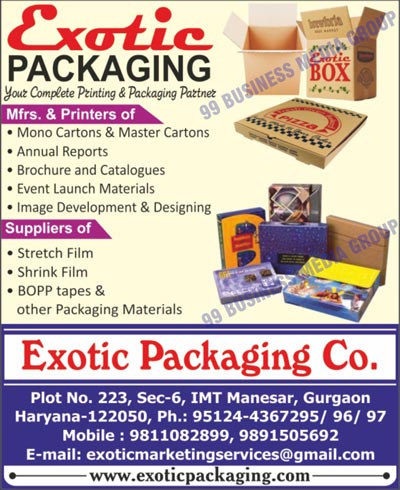 Corrugated Boxes, Carton Boxes, Wooden Pallets, Mono Cartons, Master Carton, Printings, Event Launch Materials, Image Developments, Image Designings, Annual Reports Printing, Brochure Printings, Catalogue Printings, Stretch Films, Shrink Films, BOPP Tapes, Packaging Materials, Fancy Corrugated Boxes, Cake Packaging Boxes, Corrugated Paper Boxes, Food Packaging Boxes, Printed Corrugated Boxes, Self Adhesive BOPP Tapes, Self Adhesive Tapes, Packaging Rolls, Stretch Wraps, Flexible Packaging Products, Corrugated Cartoons, Corrugated Sheets, Custom Cartoons, Storage Boxes, Duplex Board Boxes, Envelopes, PP Straps, PVC Flexi Sheets, Pharma Products