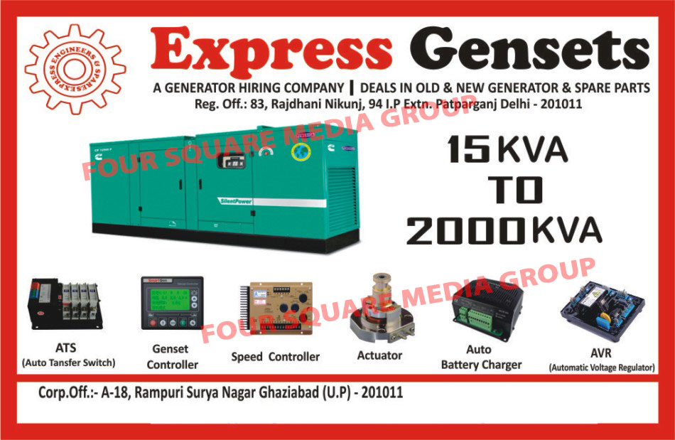 Generators, Generator Spare Parts, Generator On Hire