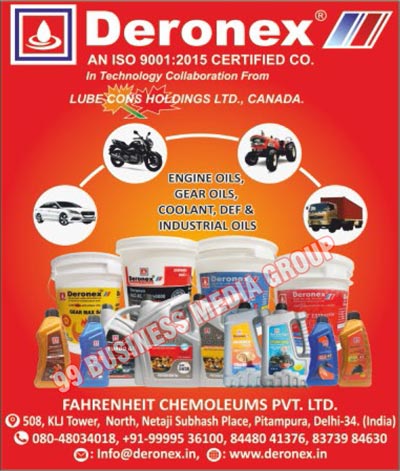 Automotive Oils, Engine Oils, Gear Oils, Coolant Oils, Industrial Oils, Differential Oils