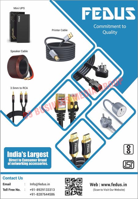 Mini UPS, Speaker Cables, Printer Cables, Networking Accessories, Electronic Cables, Electronic Cords