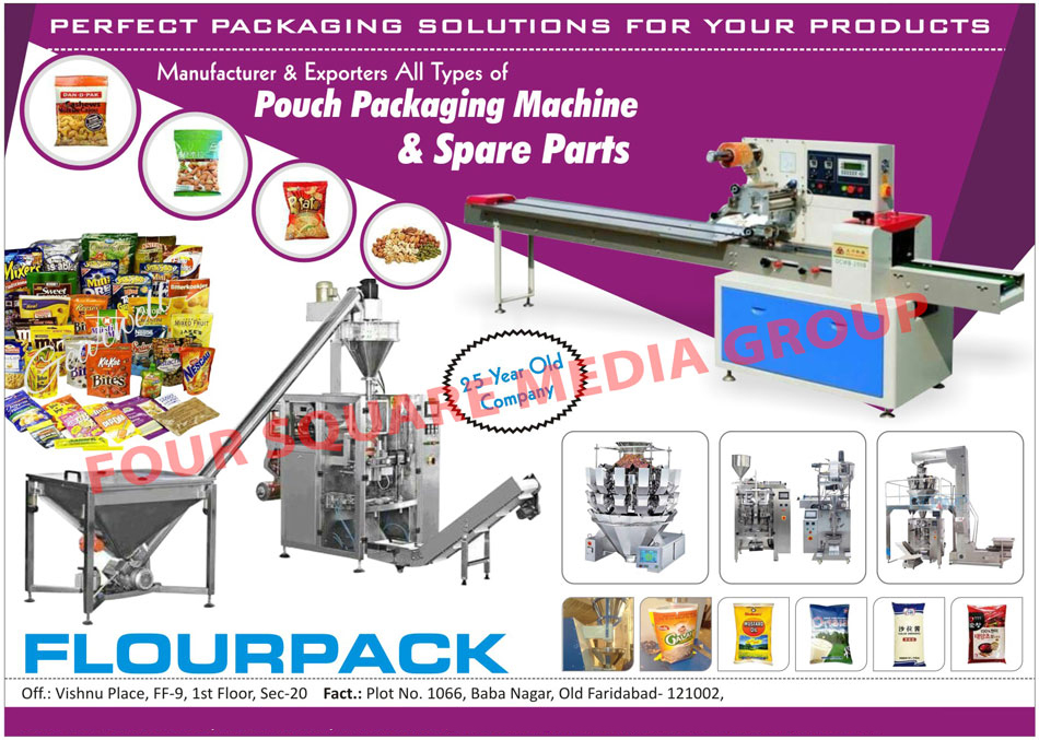 Pouch Packaging Machines, Pouch Packaging Machine Spare Parts