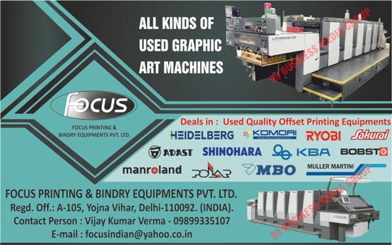 Graphic Art Machines, Focus Printings