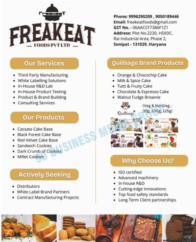 Bakery Products, Bakery Biscuits, Cookies, Dry Cakes, Dry Fruit Cakes, Chocolate Brownies, Muffin Cups, Chocolate Cakes, Patties, Milk Cakes
