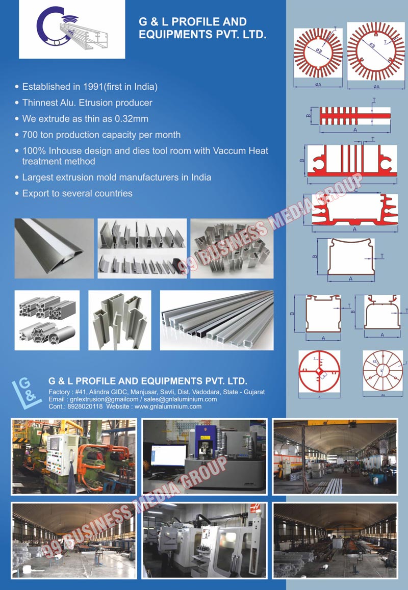 Aluminium Led Sections, Solar Sections, Architectural Sections, Aluminium Extrusions, Aluminum Heat Sink Extrusions, Aluminum Mullions, L Profiles
