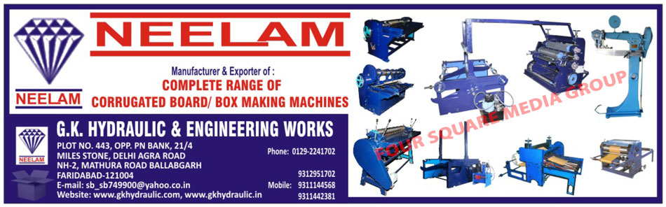 Corrugated Board Making Machines, Corrugated Box Making Machines