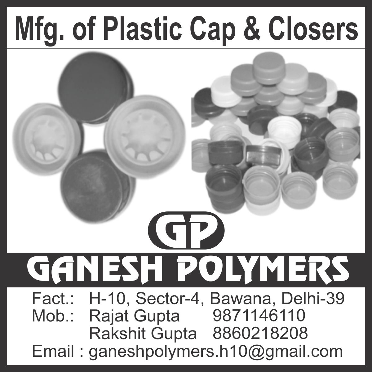 Plastic Caps, Plastic Closures