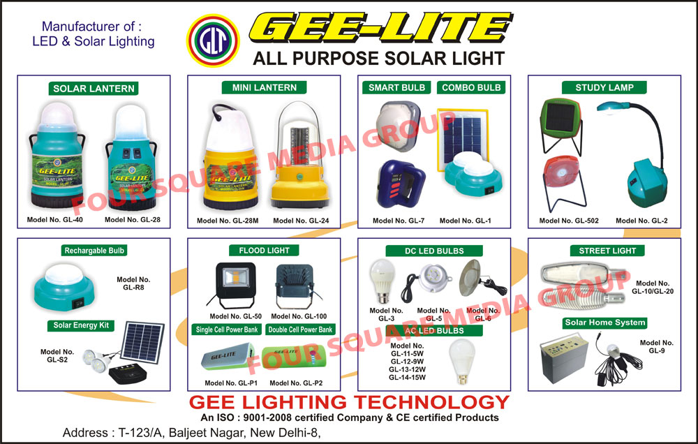 Solar Lights, Solar Lanterns, Study Lamps, DC Led Bulbs, AC Led Bulbs, Solar Led Street Lights, Solar Home Lights, Flood Lights, Single Cell Power Banks, Double Cell Power Banks, Solar Energy Kits, Rechargeable Bulbs, Led Lighting, Solar Lights, Solar Home Systems