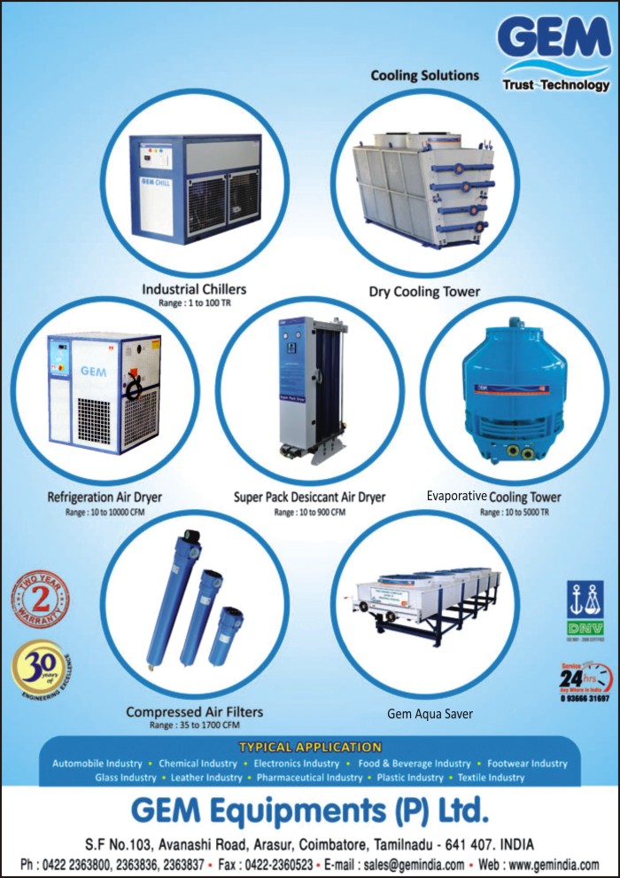 Desiccant Compressed Air Dryers, Industrial Coolers, Air Treatments, Cooling Towers,Air Compressor, Air Conditioning Plants, Die Casting Machinery, Diesel Generator, Furnace, Plastic Machinery, Compressed Air Systems, Cooling Solutions, Industrial Chillers, Dry Cooling Towers, Refrigeration Air Dryers, Evaporative Cooling Towers, Compressed Air Filters