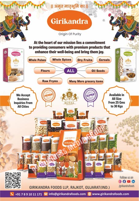 Spices, Pulses, Dry Fruits, Flours, Oil Seeds, Raw Fryums, Grocery Items, Cereals