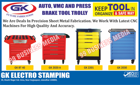 Auto, VMC, Presses, Brake Tool Trolly, CNC Machines, Precision Sheet Metal Fabrications