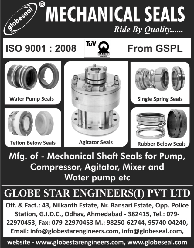 Pump Mechanical Shaft Seals, Compressor Mechanical Shaft Seals, Agitator Mechanical Shaft Seals, Mixer Mechanical Shaft Seals, Water Pump Mechanical Shaft Seals, Water Pump Seals, Mechanical Seals, Single Spring Seals, Rubber Bellow Seals, Agitator Seals, Teflon Bellow Seals,Multi Spring Balance, Unbalanced Seal, Bellow Seals, AC Compressor Seals, Double Mechanical Seals, External Mounted, Reverse Balance Seal, Cartridge Balanced Seal, Thermosyphon System, Tungsten Carbide Seals, Silicon Carbide Seal