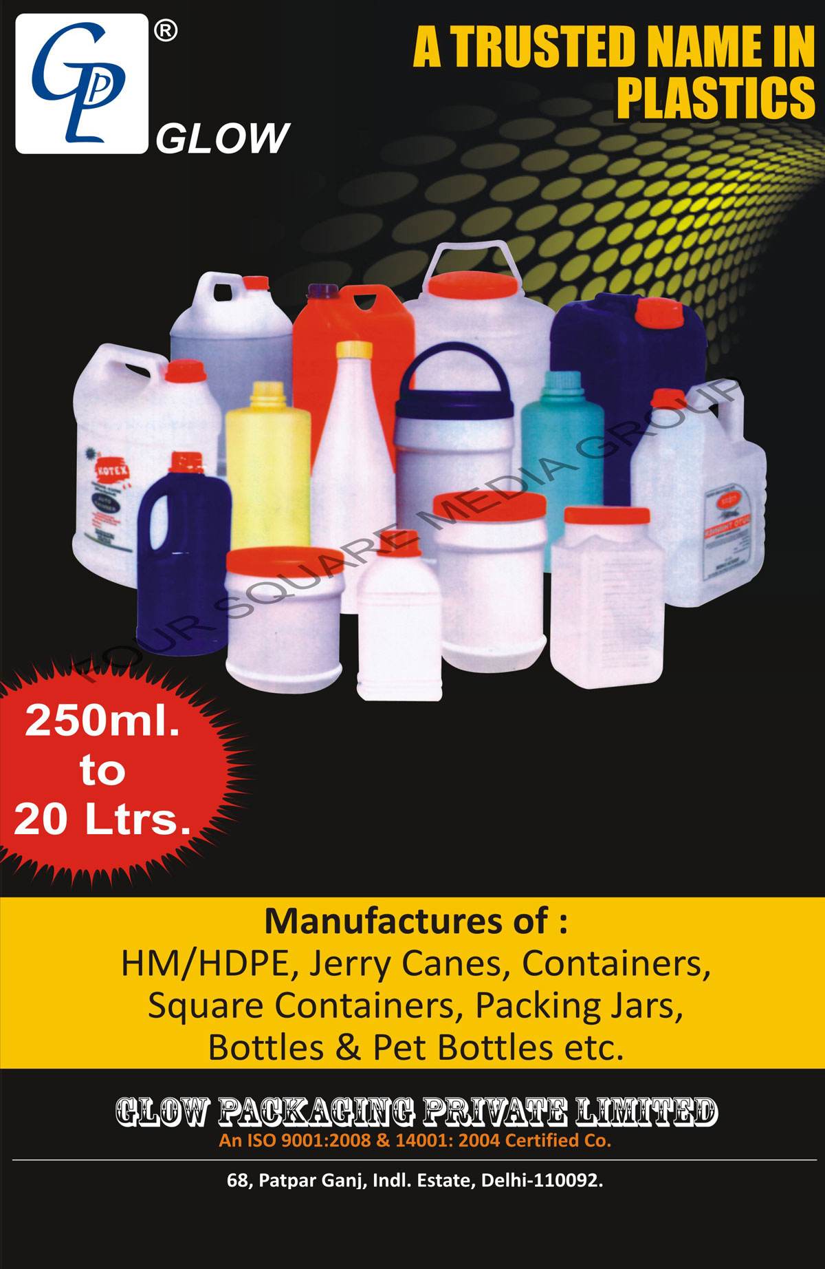 HDPE Canes, Jerry Canes, Plastic Containers, Square Containers, Packing Jars, Jars, Bottles, Pet Bottles,Square Containers, Packing Jars