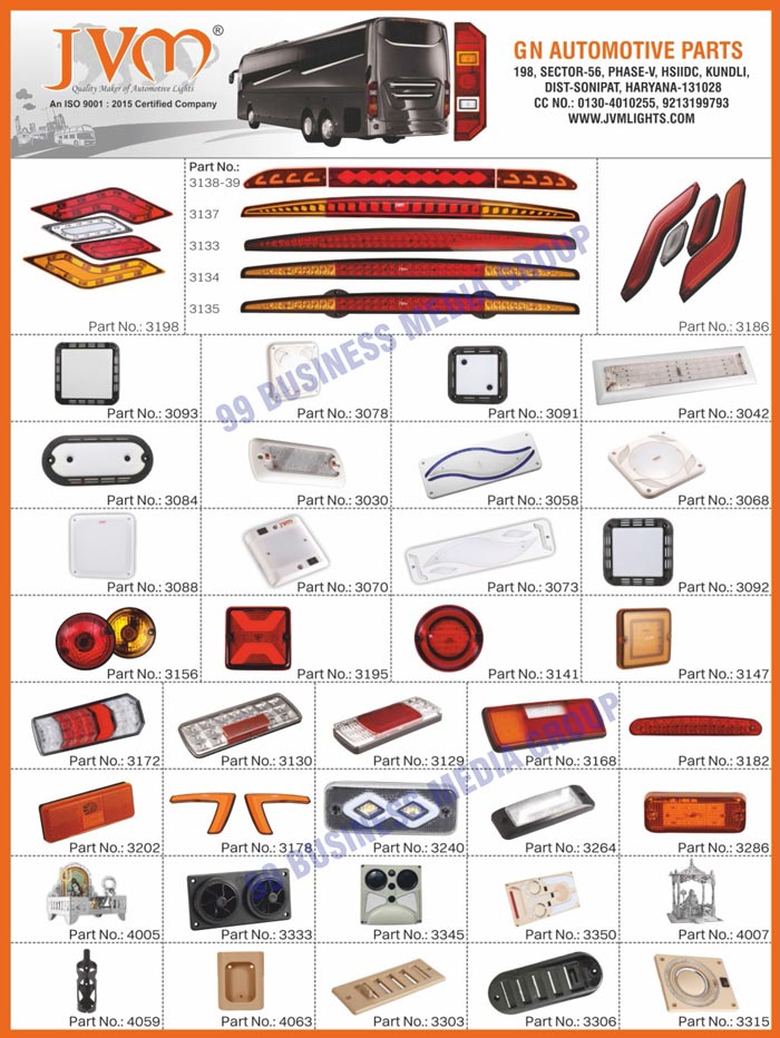 Automotive Lights, Automotive Bus Lights, Automotive Parts, Automotive Spare Parts, Bus Tail Lamps, Bus Indicators, Bus Roof Lamps, Bus Air Grills, Bus Louvers, Bus Plastic Blowers, Bus Bottle Stands, Led Hood Turbo Bus Lamps, Bus Mobile Pouches, Bus Roof Lights, Bus Tail Lamp Break Lights, AUX 405 DRL Bus Tail Lamps, Marco Polo OEM Type Bus Tail Lamps, AUX 603 DRL Bus Tail Lamps, 4 CH TT Signa Bus Tail Lamps, 4 Chamber Boss Type Bus Tail Lamps, 003 DRL Bus Tail Lamps, Marco Polo Type Side Indicators, LL 2214 Bus Indicators, Eye 4 DRL Roof Lamps, Bus Blower Night Lamps