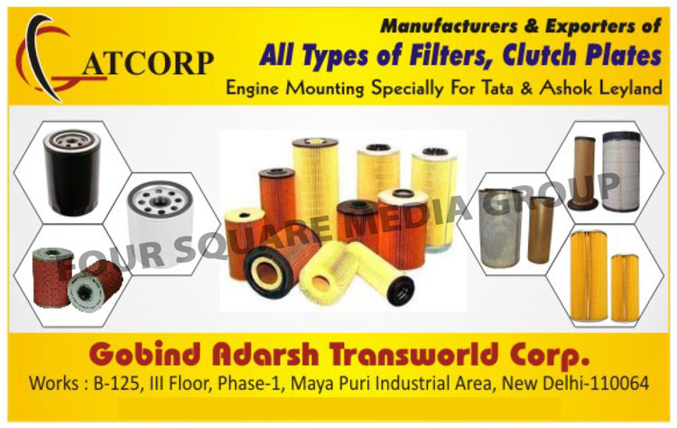 Automotive Filters, Clutch Plates, Engine Mountings