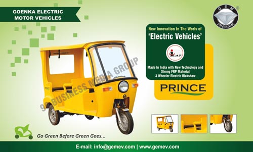 Electric Vehicles, Three Wheeler Electric Rickshaws, E Rickshaws, Battery Operated Rickshaws