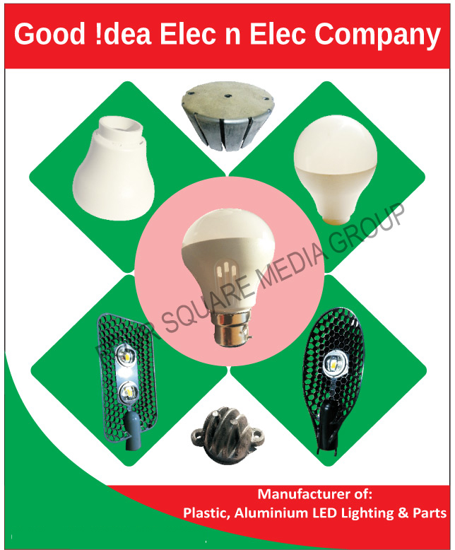 Led Light Plastic Parts, Led Light Aluminium Parts