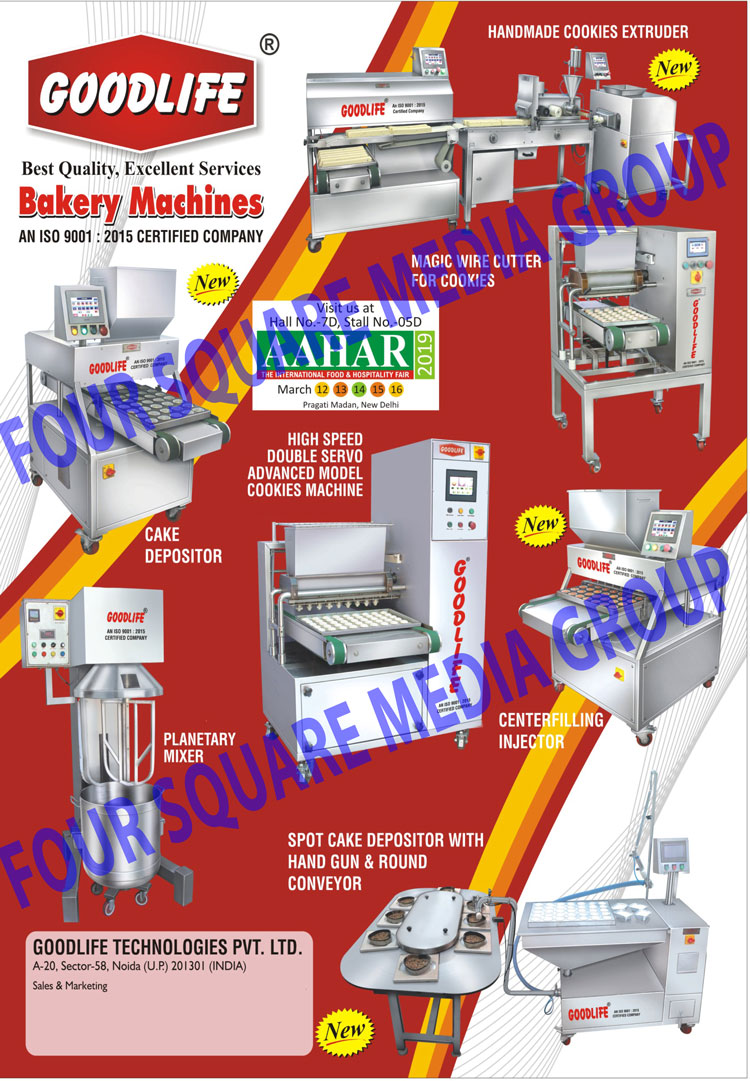 Bakery Machines, Cookies Machines, Plantary Mixers, Center Filling Injectors, Cake Depositors, Handmade Cookies Extruders, Cookies Wire Cutters