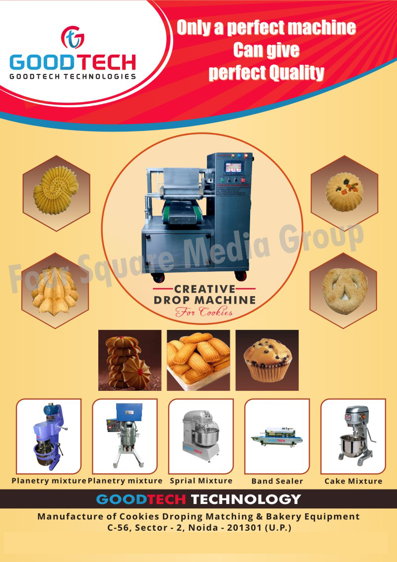 Planetary Mixers, Spiral Mixers, Band Sealers, Cake Mixers, Cookies Drop Machines, Drop Machine For Cookies