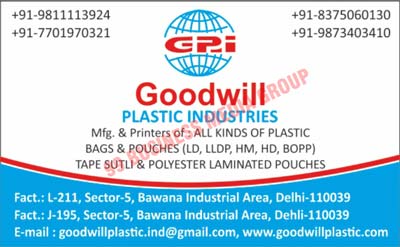 Printers, Plastic Bags, LD Pouches, LLDP Pouches, HM Pouches, HD Pouches, BOPP Pouches, Tape Sutlis, Polyester Laminated Pouches